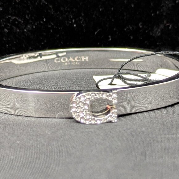 Coach Bracelet Silver with Sparkling C - NWT - Picture 8 of 8